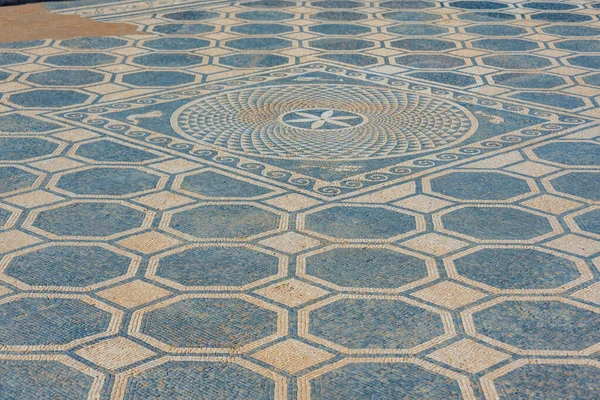 Ancient Mosaic Ancient Site Empuries Catalunya Spain — Stock Photo, Image