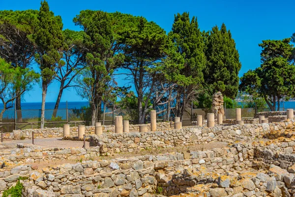 Ruinas Romanas Del Sitio Antiguo Empuries Catalunya España — Foto de Stock