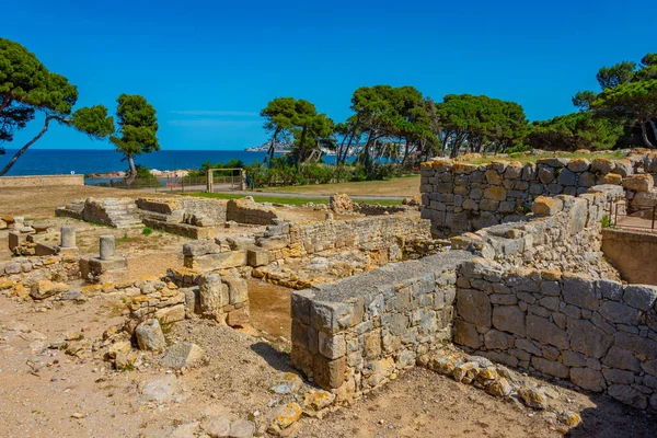 stock image Roman ruins of ancient site Empuries in Catalunya, Spain.