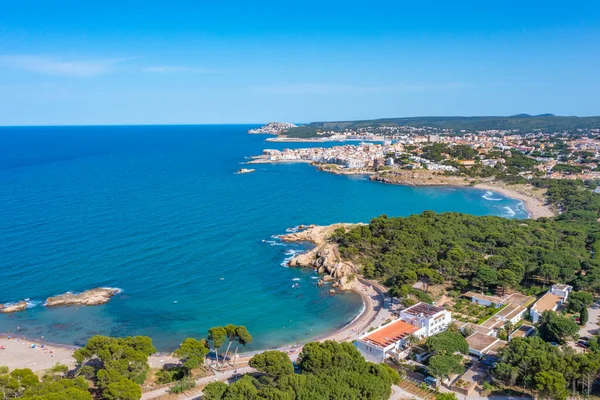 Roma harabelerinin Panorama manzarası Katalunya, İspanya 'da.