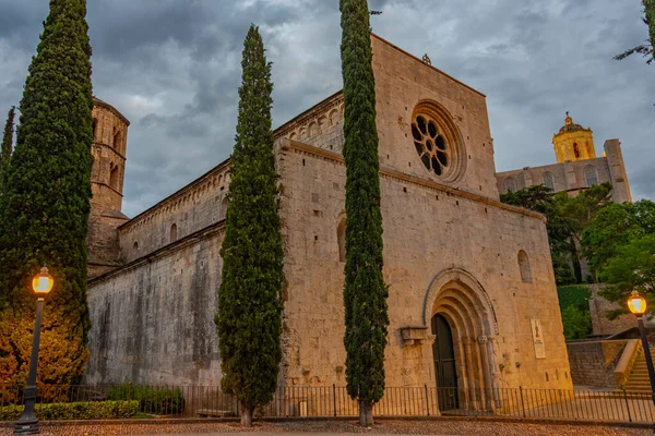 stock image Sant Pere de Galligants monastery in Spanish town Girona.