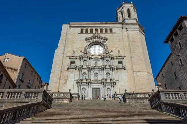 Kathedrale Der Spanischen Stadt Girona — Stockfoto