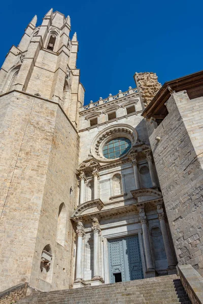 Kathedrale Der Spanischen Stadt Girona — Stockfoto