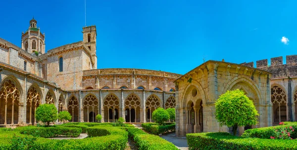 Chiostro Del Monastero Santes Creus Spagna — Foto Stock