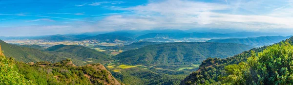 Pireneusok Panorámája Spanyol Jaca Falu Közelében — Stock Fotó