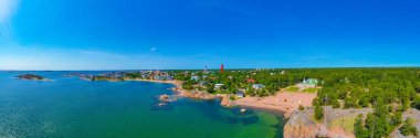 Finlandiya 'nın Hanko kentinin Panorama manzarası.