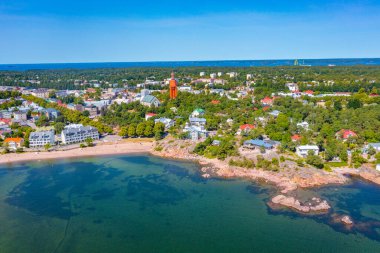 Finlandiya 'nın Hanko kentinin Panorama manzarası.