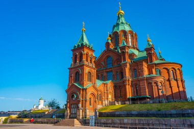 Helsinki, Finlandiya 'daki Uspenski Katedrali .