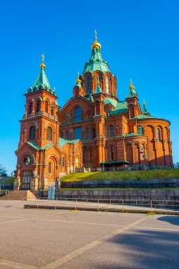 Helsinki, Finlandiya 'daki Uspenski Katedrali .