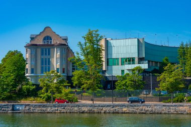 Finlandiya 'nın başkenti Helsinki' nin limanı.