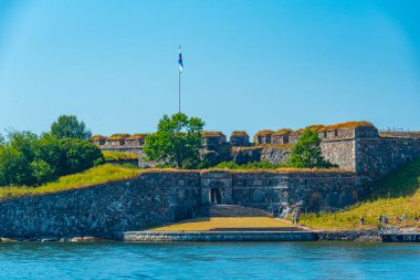 Finlandiya 'daki Suomenlinna kalesinin manzarası.