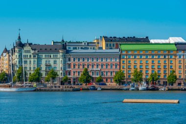 Finlandiya 'nın başkenti Helsinki' nin limanı.