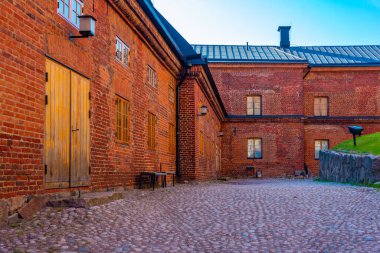 Finlandiya 'nın Hameenlinna kentindeki Hame kalesinin manzarası