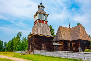 Finlandiya 'daki eski Petajavesi Kilisesi.