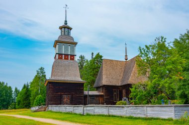 Finlandiya 'daki eski Petajavesi Kilisesi.