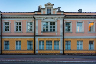 Finlandiya, Vaasa 'da renkli konutlar.