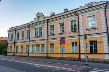 Finlandiya, Vaasa 'da renkli konutlar.