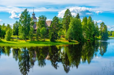 Finlandiya 'daki eski Petajavesi Kilisesi.