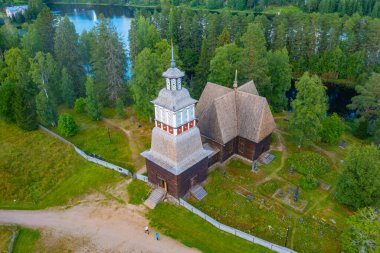 Finlandiya 'daki eski Petajavesi Kilisesi.