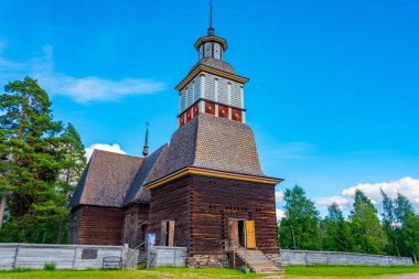 Finlandiya 'daki eski Petajavesi Kilisesi.
