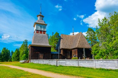 Finlandiya 'daki eski Petajavesi Kilisesi.