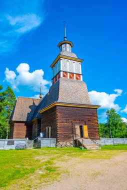 Finlandiya 'daki eski Petajavesi Kilisesi.