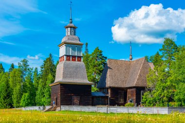 Finlandiya 'daki eski Petajavesi Kilisesi.