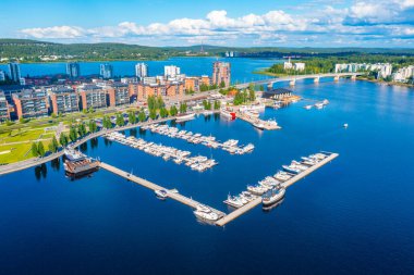 Jyvaskyla, Finlandiya 'nın Panorama görünümü