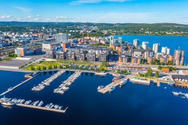 Jyvaskyla, Finlandiya 'nın Panorama görünümü