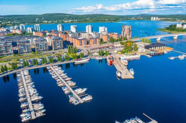 Jyvaskyla, Finlandiya 'nın Panorama görünümü