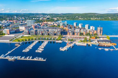 Jyvaskyla, Finlandiya 'nın Panorama görünümü