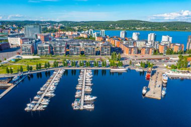 Jyvaskyla, Finlandiya 'nın Panorama görünümü