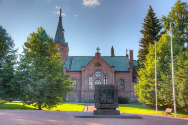 Finlandiya 'daki Jyvaskyla Şehir Kilisesi