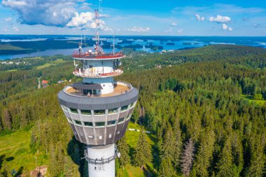 Finlandiya 'nın Kuopio kentindeki Puijo Kulesi.