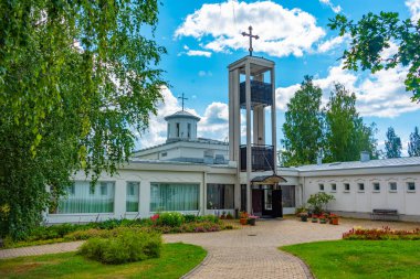 Finlandiya 'daki Lintula Ortodoks manastırı manzarası.