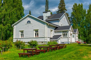 Finlandiya 'daki Lintula Ortodoks manastırı manzarası.