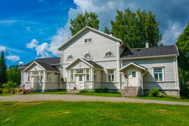 Finlandiya 'daki Lintula Ortodoks manastırı manzarası.