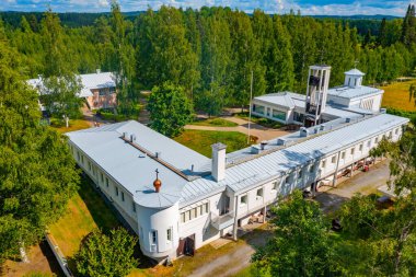 Finlandiya 'daki Lintula Ortodoks manastırı manzarası.