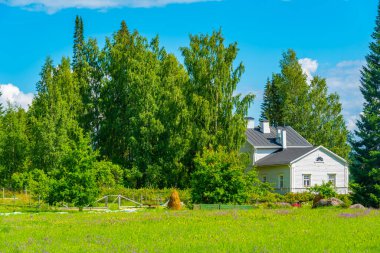 Finlandiya 'daki Lintula Ortodoks manastırı manzarası.