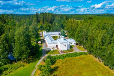 Finlandiya 'daki Lintula Ortodoks manastırı manzarası.