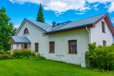 Finlandiya 'daki Valamo manastırı manzarası.