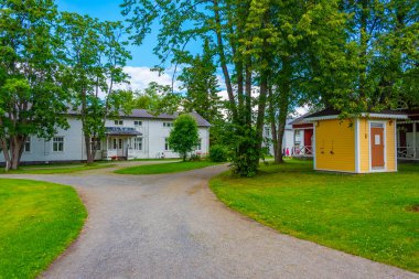 Finlandiya 'daki Valamo manastırı manzarası.