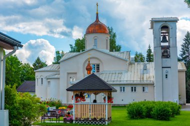 Finlandiya 'daki Valamo manastırı manzarası.