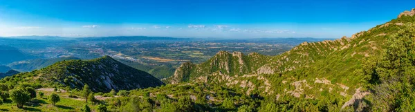 Panorama Utsikt Över Landskapet Kring Montserrat Naturpark — Stockfoto