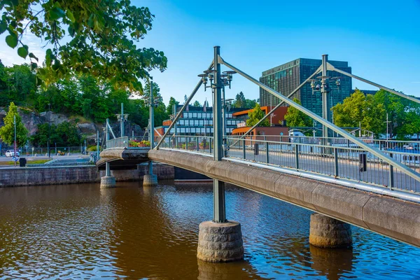 Beira Mar Rio Aura Cidade Finlandesa Turku — Fotografia de Stock
