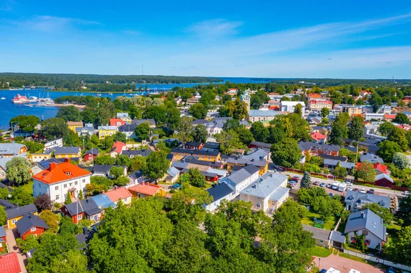 Panorama Utsikt Över Den Finska Staden Ekenas — Stockfoto