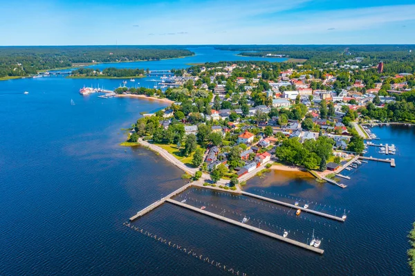 Widok Panoramiczny Fińskiego Miasta Ekenas — Zdjęcie stockowe