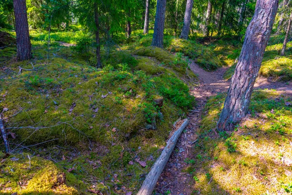 Trenches Hanko Front Museum Finland — Stock fotografie