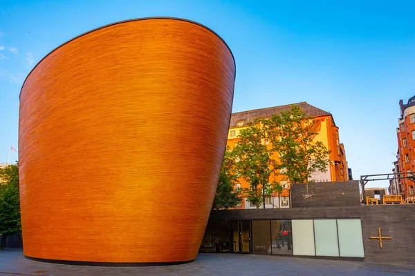 stock image The Kamppi Chapel in Helsinki is also known as Chapel of Silence.