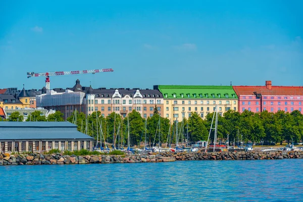 Pohled Pobřeží Finského Hlavního Města Helsinek — Stock fotografie
